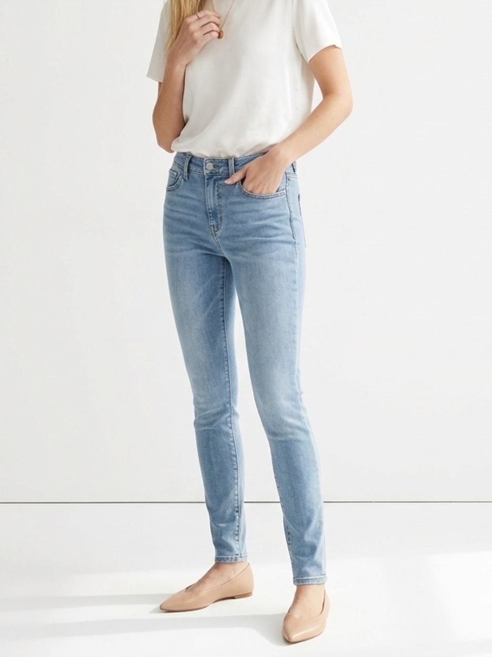 RW&CO Mid Rise Skinny Jeans Light Blue Casual Denim Size 29 Spring Summer Denim